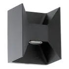 Eglo Applique Murale Morino Extérieur Aluminium Anthracite/Graphite Up & Down 5W 460lm - 830 Blanc Chaud