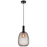 Nordlux Alton Pendelarmatuur Glas Zwart | Geschikt voor E27
