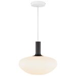 Nordlux Alton Pendelarmatuur Glas Zwart | Geschikt voor E27